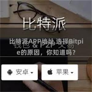 比特派APP地址 选择Bitpie的原因，你知道吗？