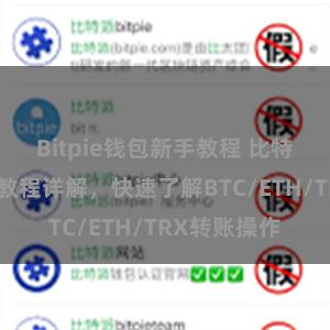 Bitpie钱包新手教程 比特派钱包转账教程详解，快速了解BTC/ETH/TRX转账操作