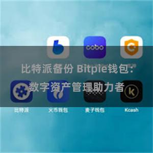 比特派备份 Bitpie钱包：数字资产管理助力者