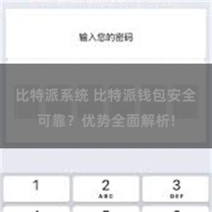 比特派系统 比特派钱包安全可靠？优势全面解析!