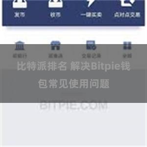 比特派排名 解决Bitpie钱包常见使用问题