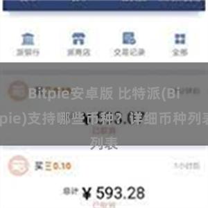 Bitpie安卓版 比特派(Bitpie)支持哪些币种？详细币种列表