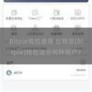 Bitpie钱包使用 比特派(Bitpie)钱包适合何种用户？