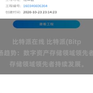 比特派在线 比特派(Bitpie)钱包市场趋势：数字资产存储领域领先者持续发展。