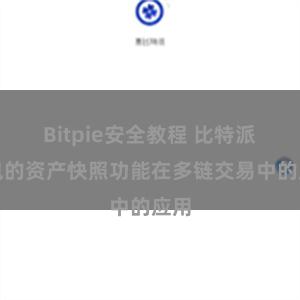 Bitpie安全教程 比特派钱包的资产快照功能在多链交易中的应用