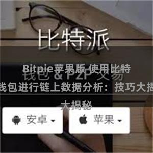 Bitpie苹果版 使用比特派钱包进行链上数据分析：技巧大揭秘
