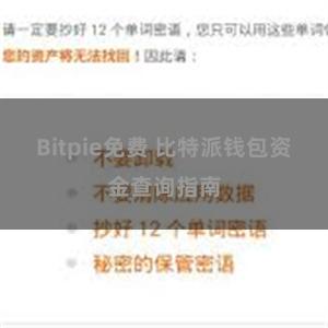 Bitpie免费 比特派钱包资金查询指南