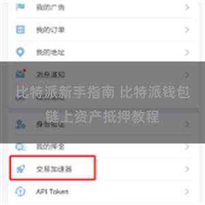 比特派新手指南 比特派钱包链上资产抵押教程