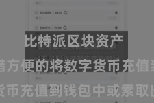 比特派区块资产  用户不错方便的将数字货币充值到钱包中或索取出来