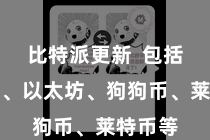 比特派更新  包括比特币、以太坊、狗狗币、莱特币等