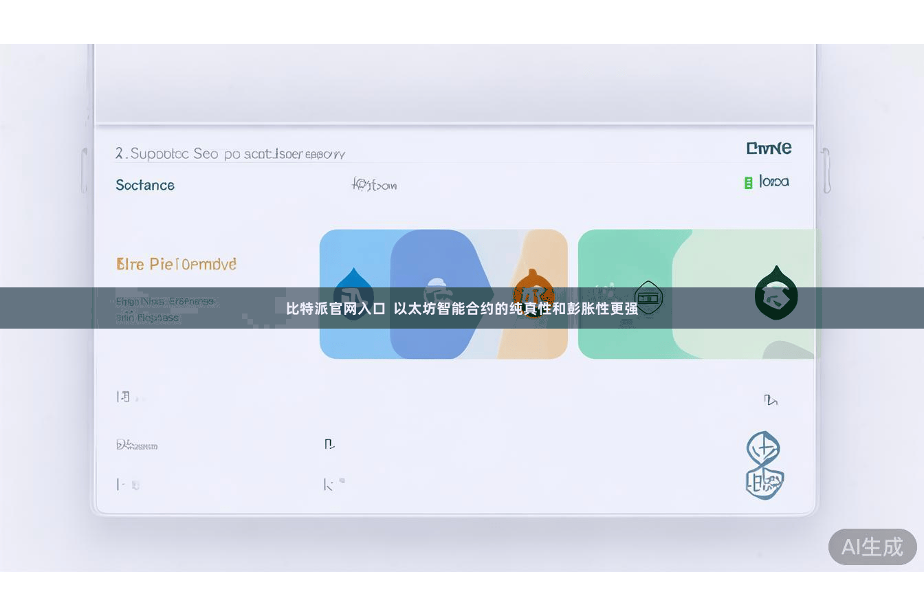 比特派官网入口  以太坊智能合约的纯真性和彭胀性更强